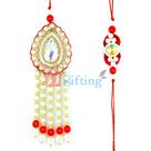 Endeavoring Zari Pearl Lumba and Rakhi for Brother Set