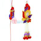 Leafy Pattern Zardosi Special Bhaiya Bhabhi Rakhi Set