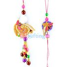 Amazing Zari work Diamond Rakhi Set
