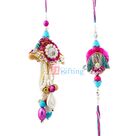 Superb Pink Shaded Royal Looking Bhaiya Bhabhi Rakhi Set