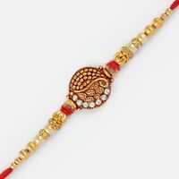 Graceful Design Studded Diamonds Awesome Rakhi