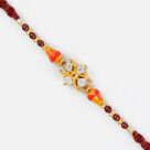Four Diamond Rakhi with Designer Beads
