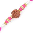 Pink with Rudraksha Beads Rakhi