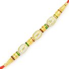Gloden Meena Pearl Awesome Rakhi