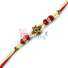 Beads Floral Designer Pearl Diamond Beads Rakhi