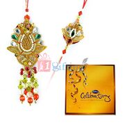 Superb Combo of Bhaiya Bhabhi Rakhi With Cadbury Big Celebrations Chocolate