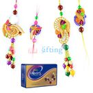 Cadbury Celebrations Rich Dry Fruit Tin Set with Beautiful 2 Set Bhaiya Bhabhi Rakhi