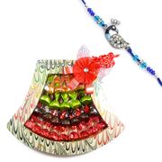 Chocolate Bouquet with Peacock Rakhi for Brother