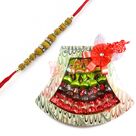Chocolate Gift for Brother with Sandalwood Rakhi