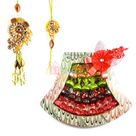 Bouquet Chocolate with Kundan Pair Rakhi