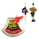 Zari Bhaiya Bhabhi Rakhi with Chocolate Bouquet