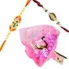Beautiful 2 Rakhi Set with Chocolate Bouquet