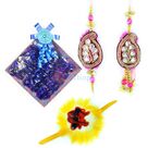 Pair and Kids Rakhi with Chocolate Gift for Brother