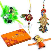 Beautiful Rakhis with Cadbury Chocolate