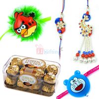 Amazing Rakhis with Ferrero Rocher 16 Chocolates