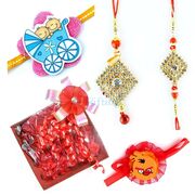 Rakhis with Chocolates Gift for Brother