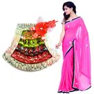 Velvet Border Saree with Chocolate Bouquet