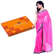 Georgette Chiffon Saree with Cadbury Celebration