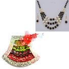 Beads Necklace Earning with Chocolate Bouquet