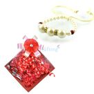 Pearl Diamond Ring Bracelet with Chocolate Gift