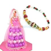 Beautiful Bracelet with Chocolate Barbie Doll