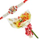 Designer Chocolate Bouque and OM Diamond Rakhi Hamper