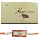 MERE Bhaiya Diamond Rakhi and Magic Dark Chocolates Combo
