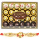 T-24 Ferrero Collection Chocolate and Diamond Rakhi Hamper