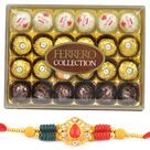 Ferrero Collection T-24 Chocolate Box with Beads Fancy Rakhi