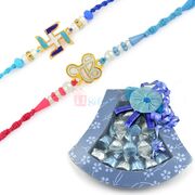 Swastik and Ek Onkar AD Rakhis with Homemade Chocolates