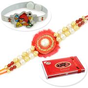 Carnival Chocolate Swiss with Kids Rakhi and Brother Rakhi