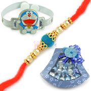 Designer Chocolate Box with Rakhi for Brother and Kids Rakhi