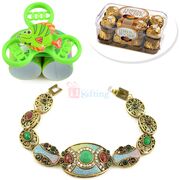 FR-16 Chocolate Box with Bracelet and Kids Rakhi Hamper