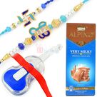 2 Divine Brother Rakhis Kids Rakhi and Alpino Chocolate Hamper