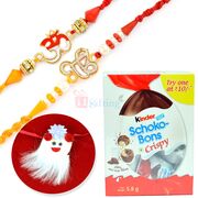 Kinder Schoko Bons Box with Divine Rakhis Hamper
