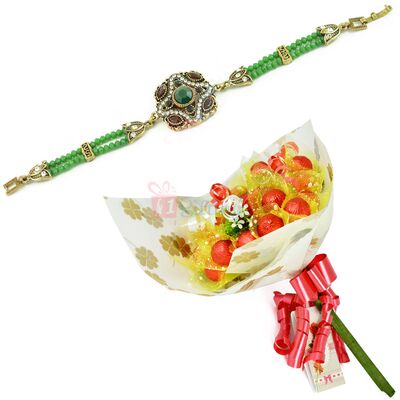 Handmade Chocolate with Antique Looking Bracelet