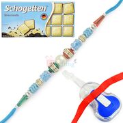 Schogetten Chocolate with Pearl and Toy Kids Rakhi