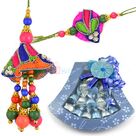 Handmade Chocolate Bouquet with Traditional Pair Rakhi