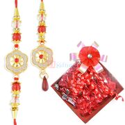 Tasty and Yummy Handmade Chocolate Pack with Amazing Pair Rakhi