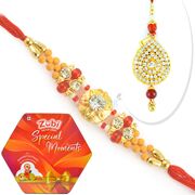 Special Moments Chocolate Box with Jewel Pair Rakhi