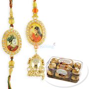 Padmini Ratan Singh Pair Rakhi with Ferrero T16 Chocolate