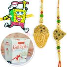 Raffaello Chocolate Pack with Pair and Kids Rakhi Hamper
