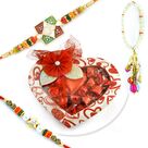 Yummy Chocolate with 3 Rakhi Set Hamper