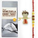 Rudraksha Rakhi and Chhota Bheem Rakhi Set with Amul Dark Chocolate