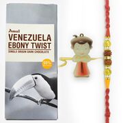 Rudraksha Rakhi and Chhota Bheem Rakhi Set with Amul Dark Chocolate
