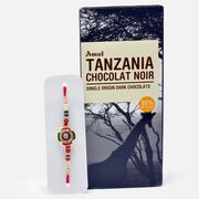 Beautiful Kundan Meena Work Rakhi with Tasty Amul Tanzania Chocolat Noir Dark Chocolate