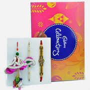 Amazing Rakhi Set of 3 with Cadbury Celebration
