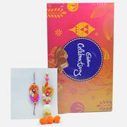 Traditional Bhaiya-Bhabhi Rakhi Set with Tempting Cadbury Celebration