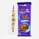 Diamonds Everywhere Rakhi with Cadbury Dairy Milk Silk Oreo