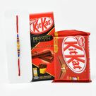 Simple but Elegant Rakhi with Premium Kit-Kat Combo